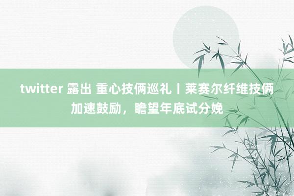 twitter 露出 重心技俩巡礼丨莱赛尔纤维技俩加速鼓励，瞻望年底试分娩
