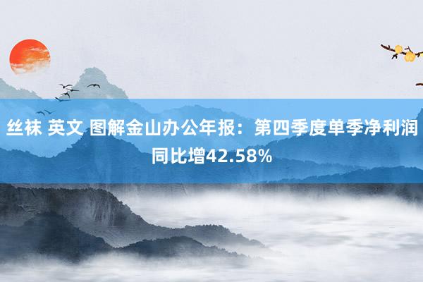 丝袜 英文 图解金山办公年报：第四季度单季净利润同比增42.58%