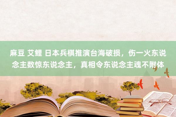 麻豆 艾鲤 日本兵棋推演台海破损，伤一火东说念主数惊东说念主，真相令东说念主魂不附体
