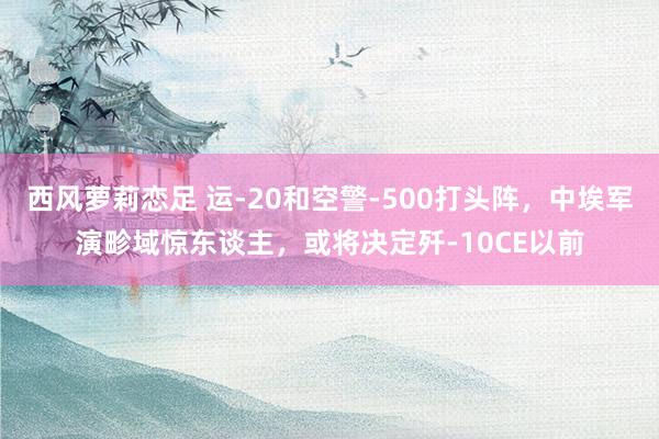 西风萝莉恋足 运-20和空警-500打头阵，中埃军演畛域惊东谈主，或将决定歼-10CE以前