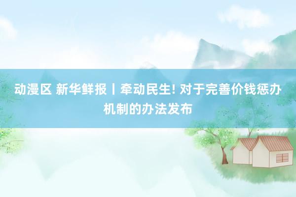动漫区 新华鲜报丨牵动民生! 对于完善价钱惩办机制的办法发布