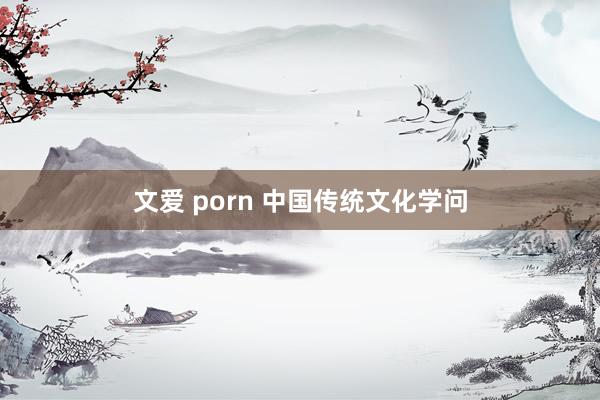 文爱 porn 中国传统文化学问